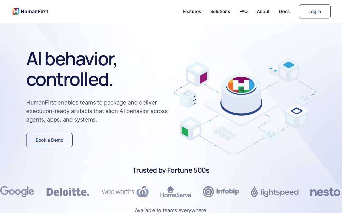 HumanFirst AI website preview