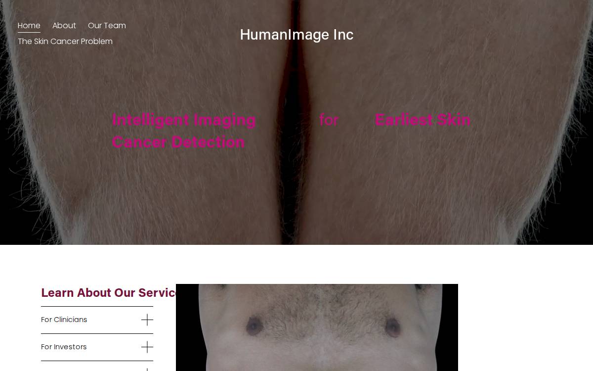HumanImage website preview