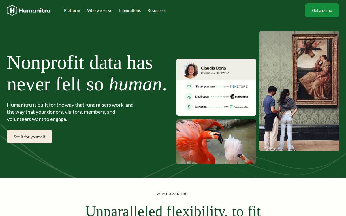 Humanitru website preview