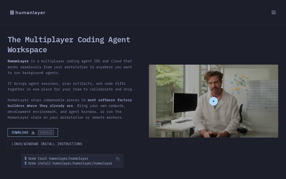 Humanlayer website preview