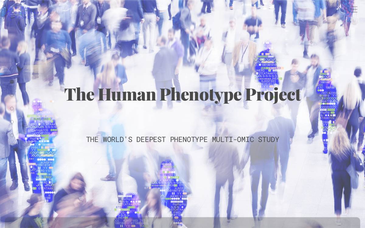 Humanphenotypeproject website preview