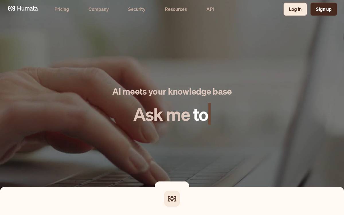 Humata website preview
