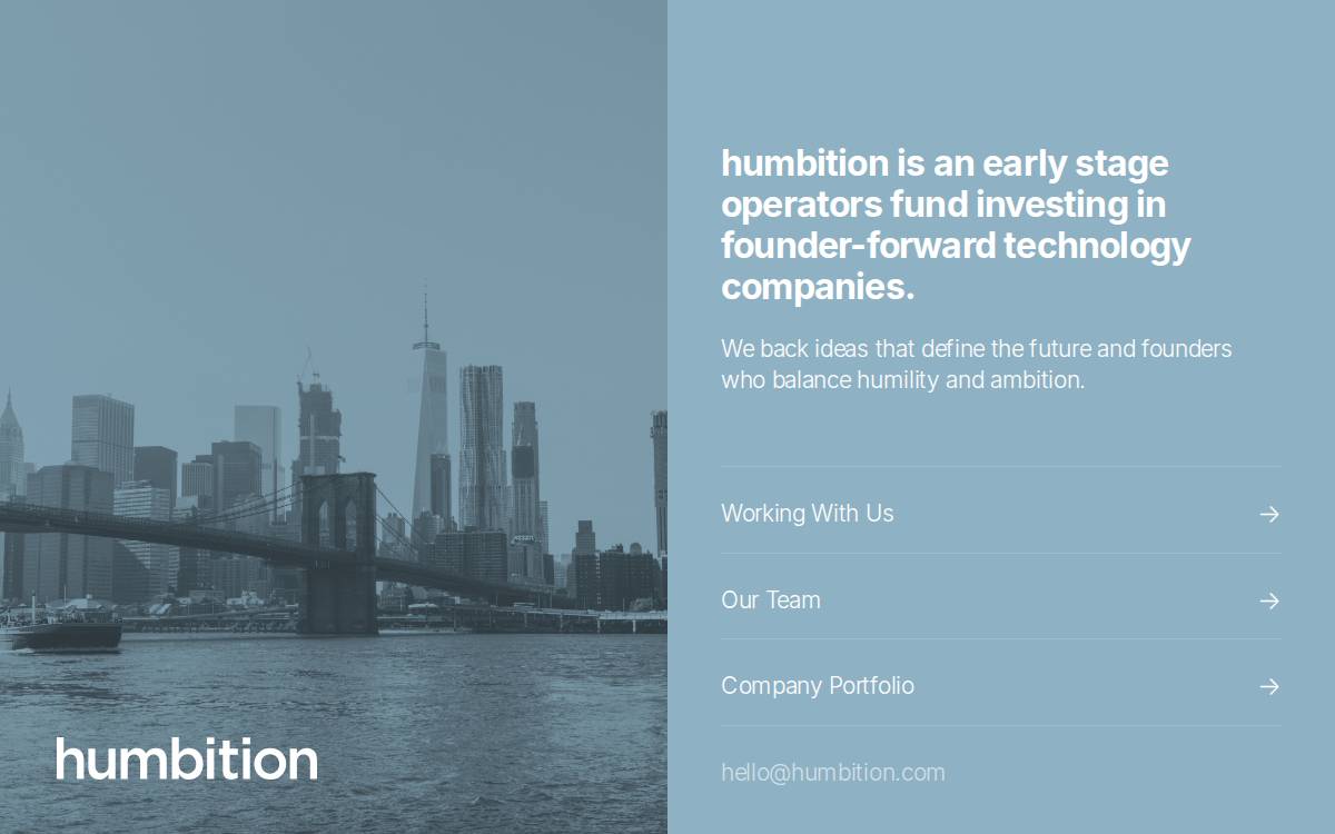 Humbition website preview
