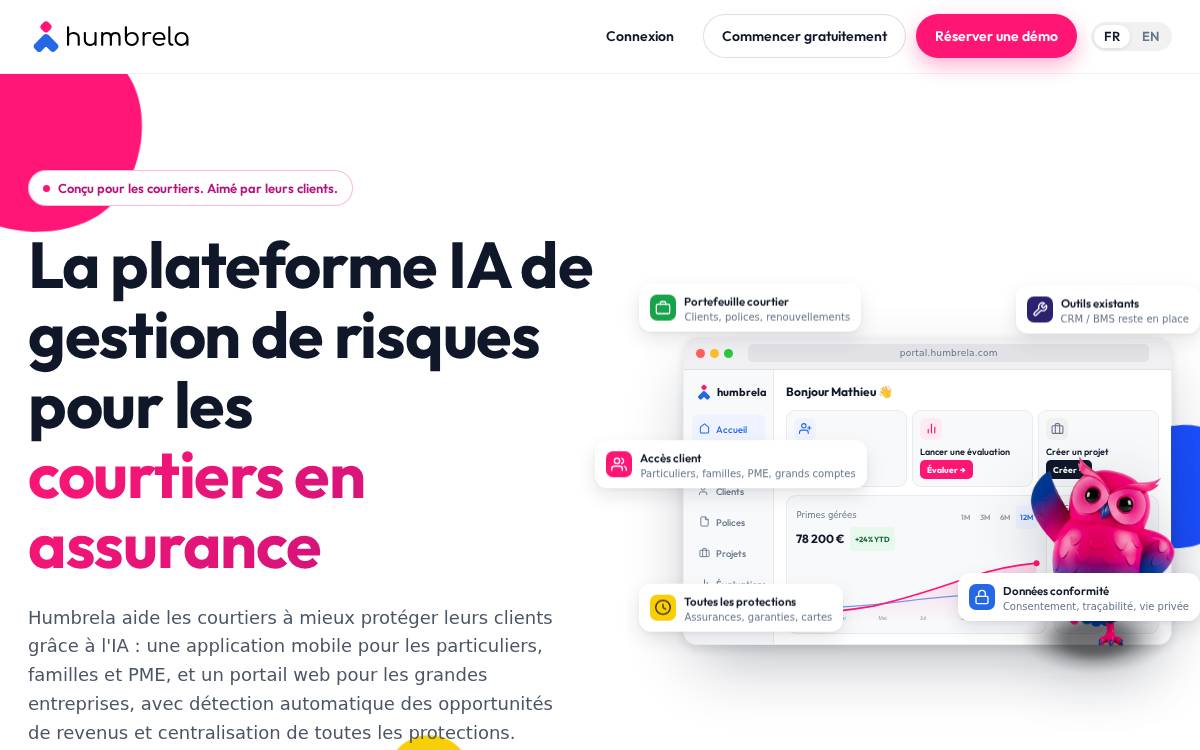 Humbrela website preview