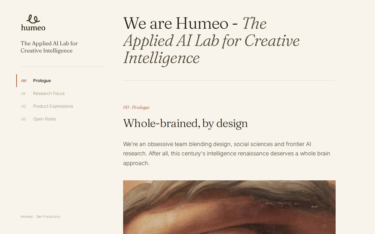 Humeo, INC. website preview