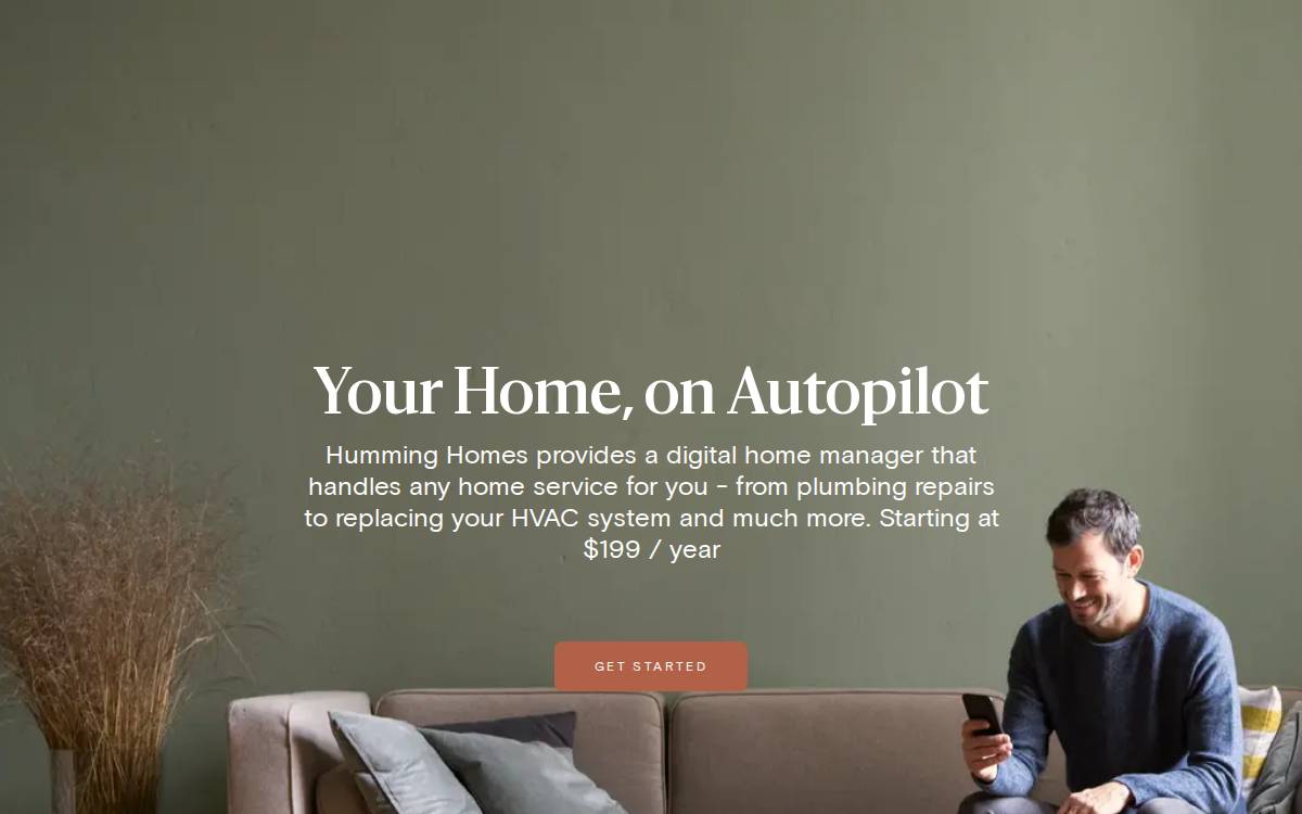 Humming Homes website preview
