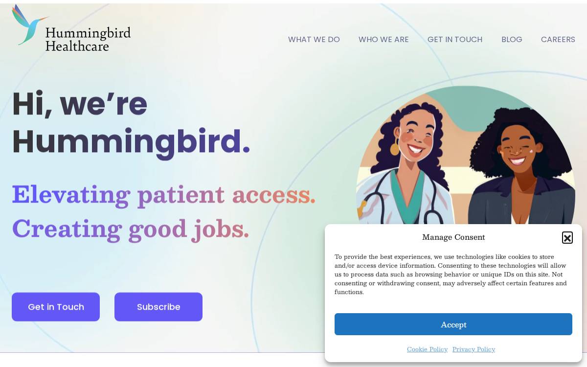 Hummingbird website preview