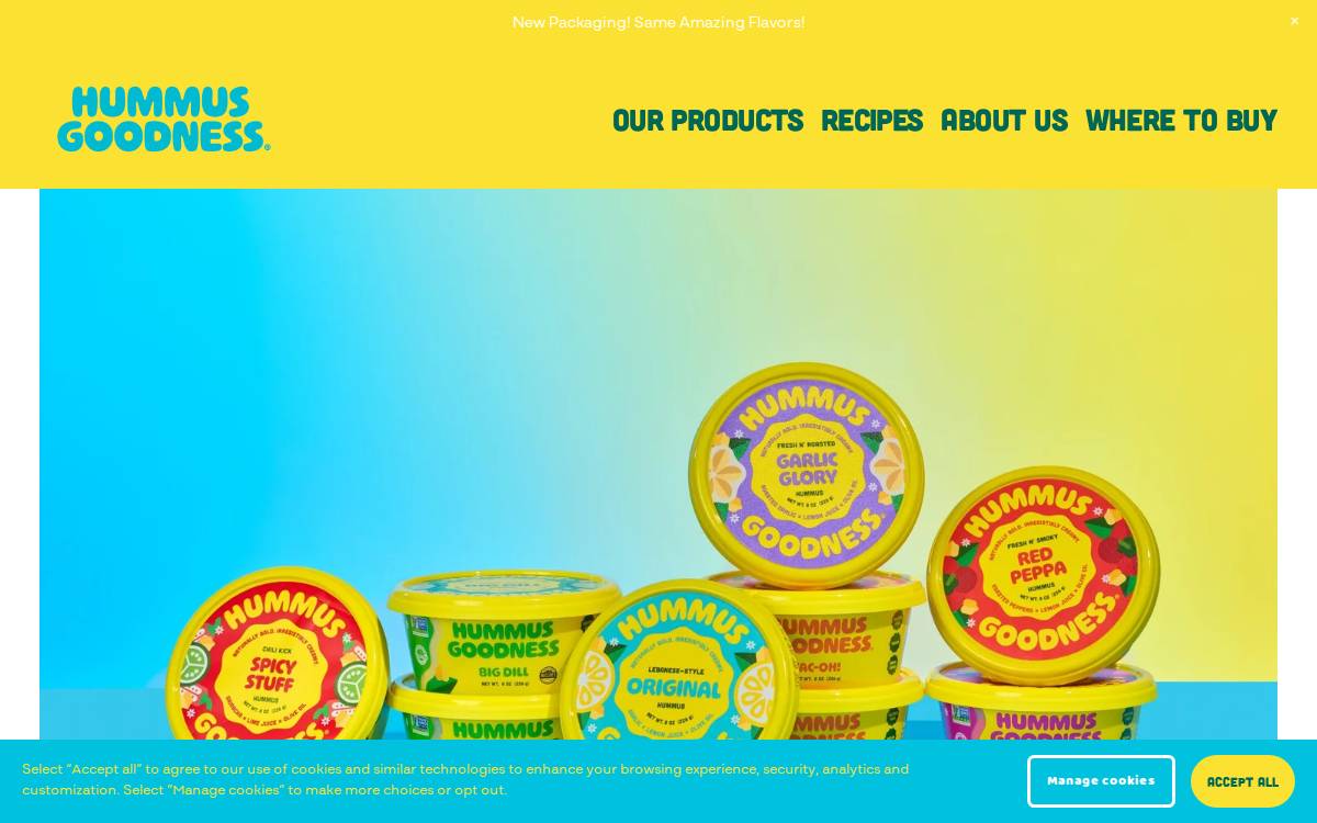 Hummusgoodness website preview