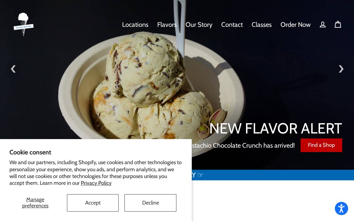 Humphry Slocombe Ice Cream website preview