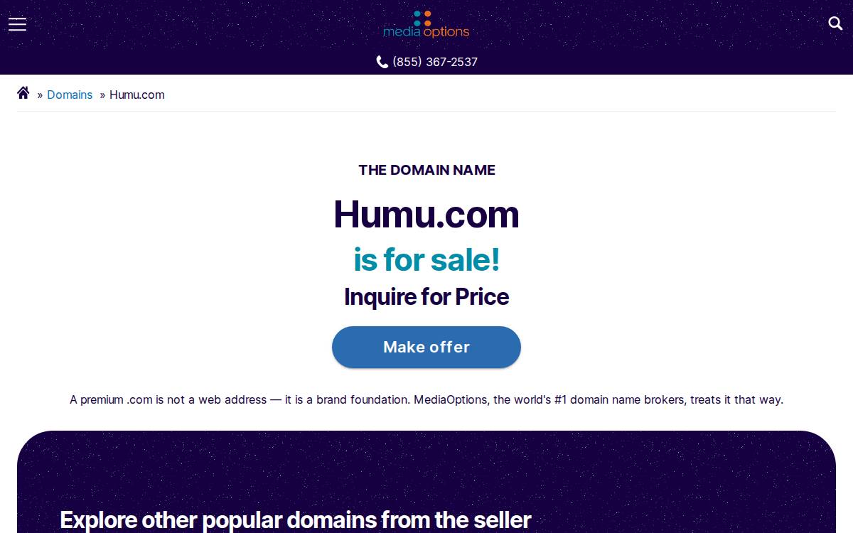 Humu Perceptyx website preview