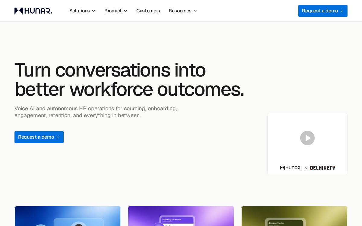 Hunar website preview