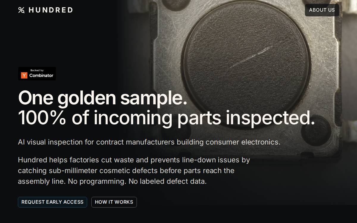 Hundred website preview
