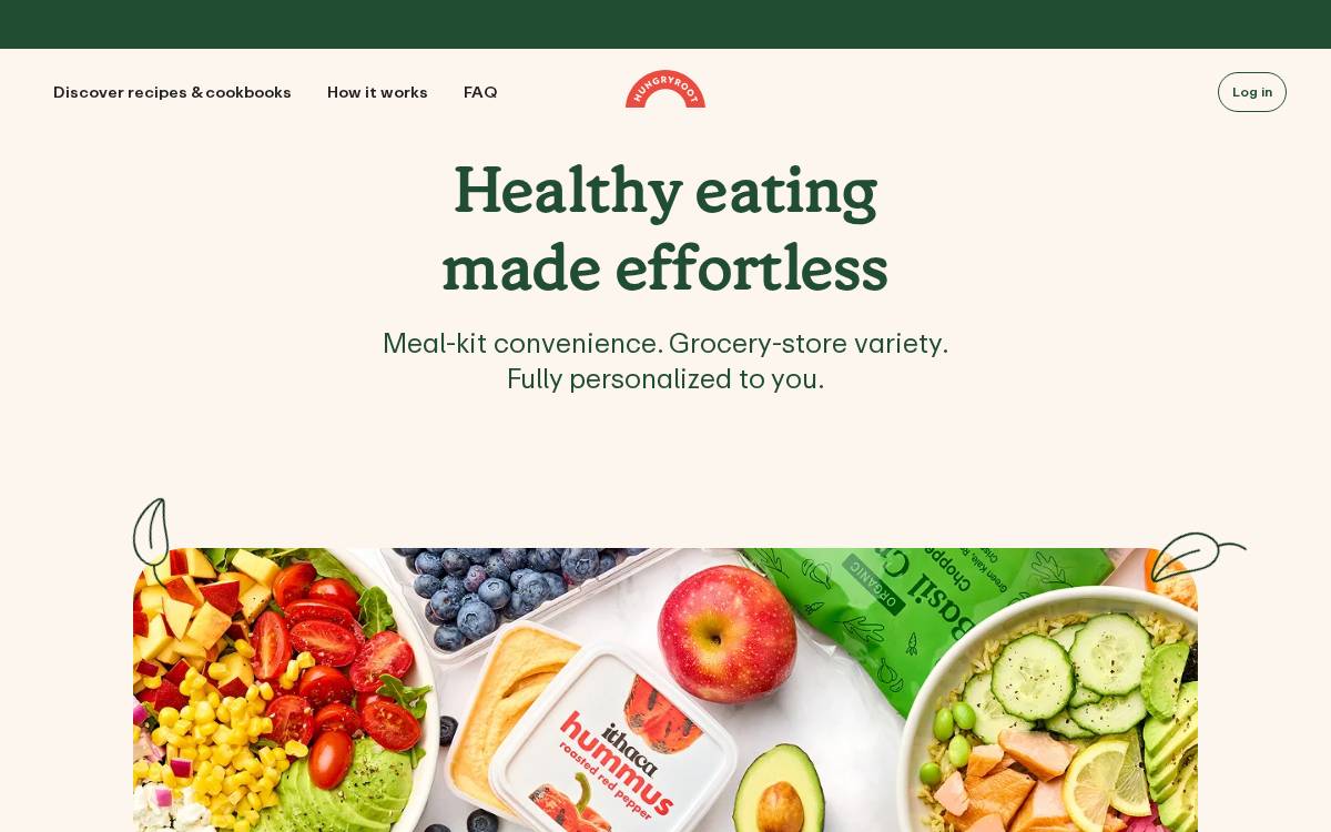 Hungryroot website preview