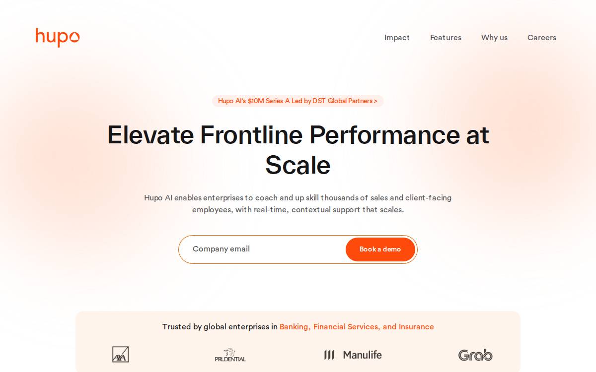 Hupo website preview
