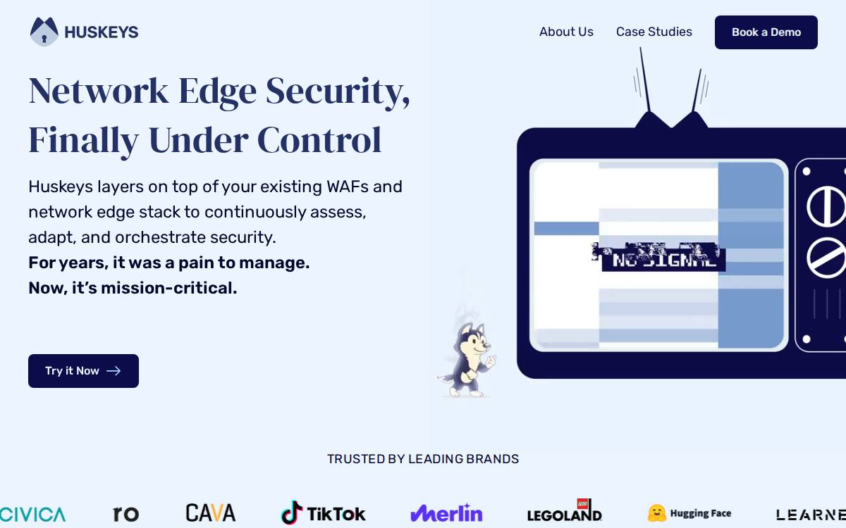 Huskeys website preview