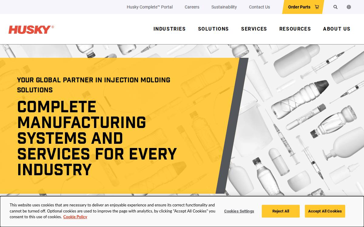 Husky website preview