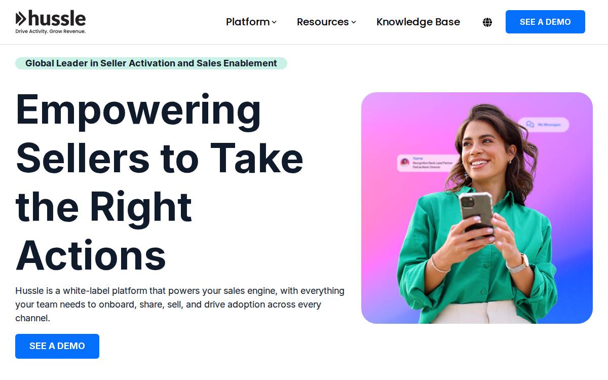 Hussle website preview