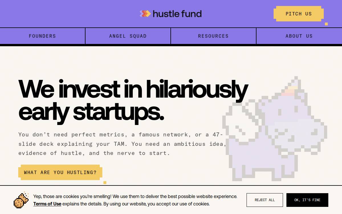Hustle Fund website preview