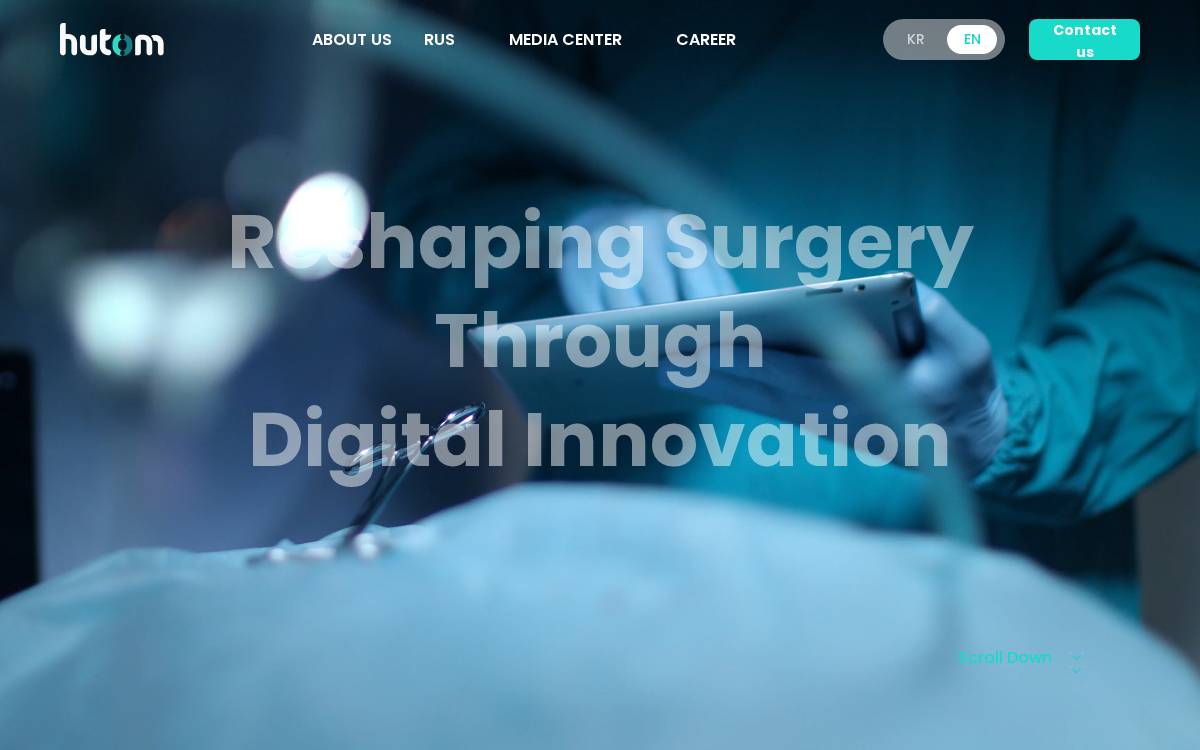 HUTOM Venture Capital website preview