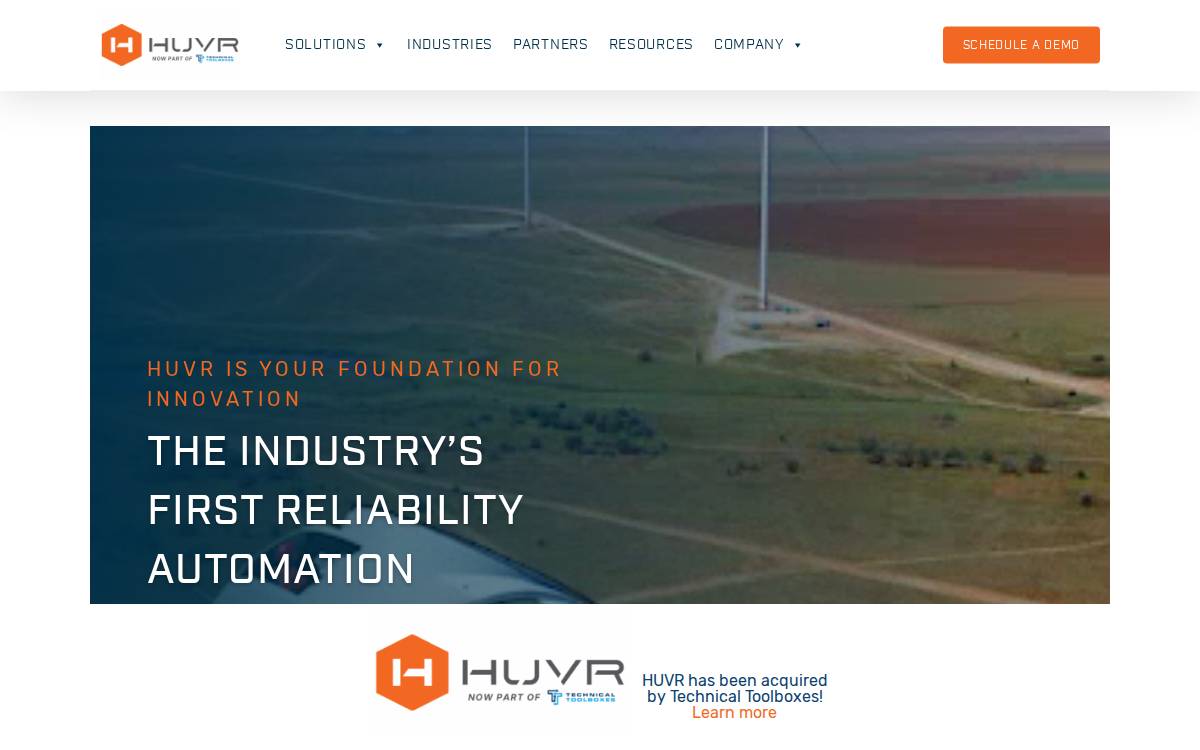 HUVRData website preview
