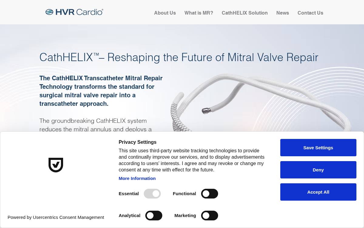 HVR Cardio website preview