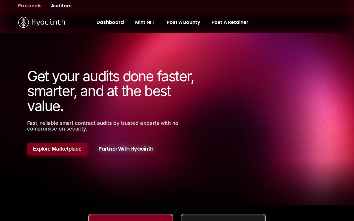 Hyacinth Audits website preview