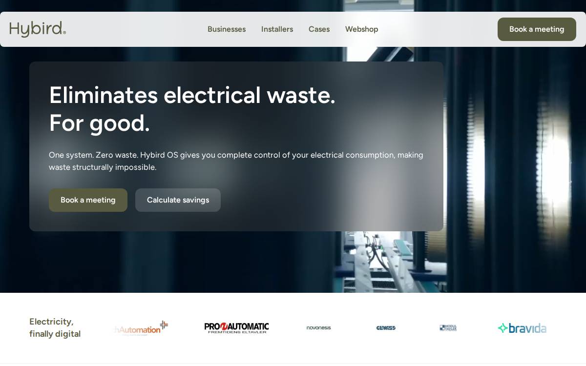 Hybird Energy website preview