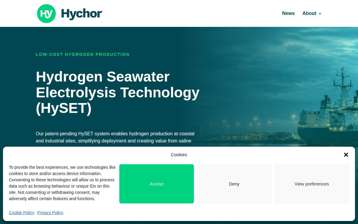 Hychor website preview