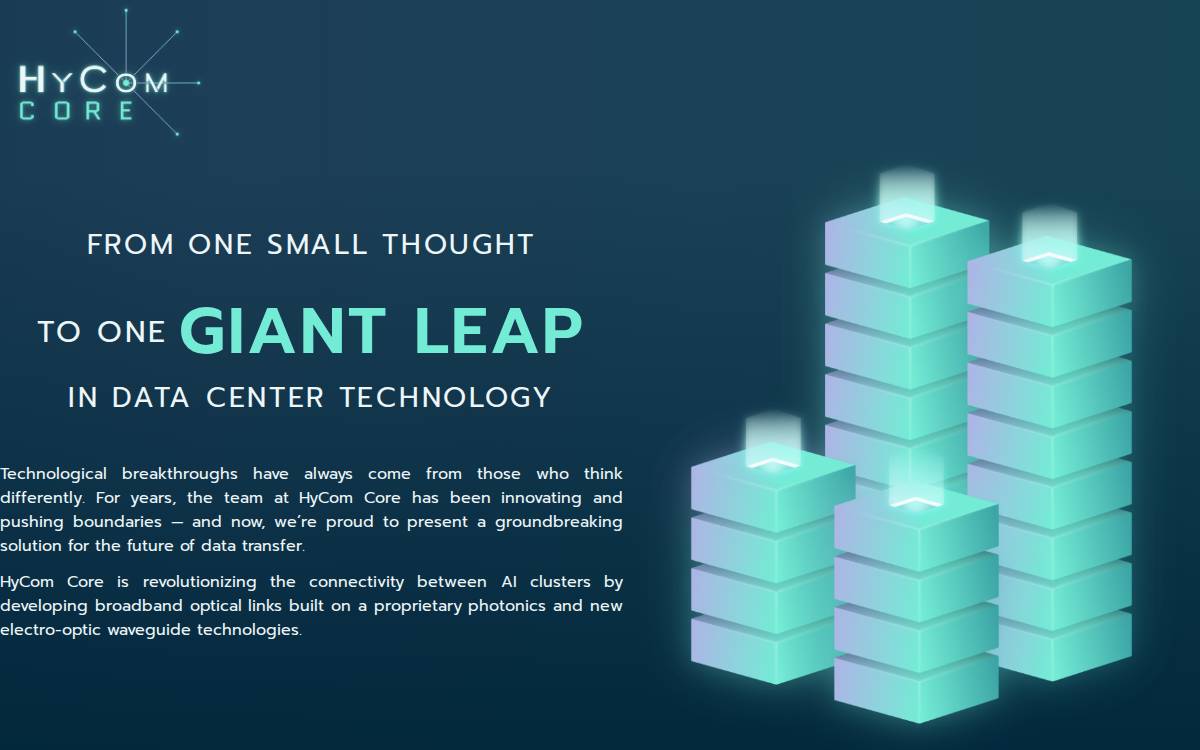 HyCom Core website preview