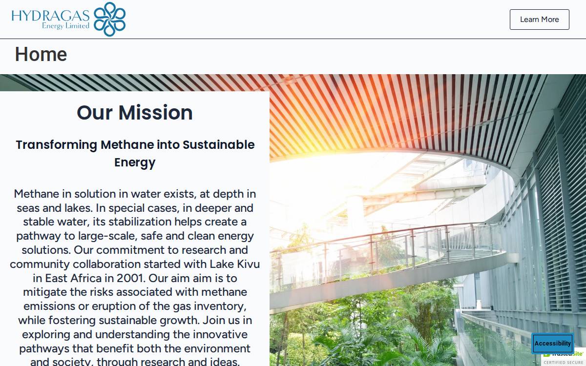 hydragas website preview