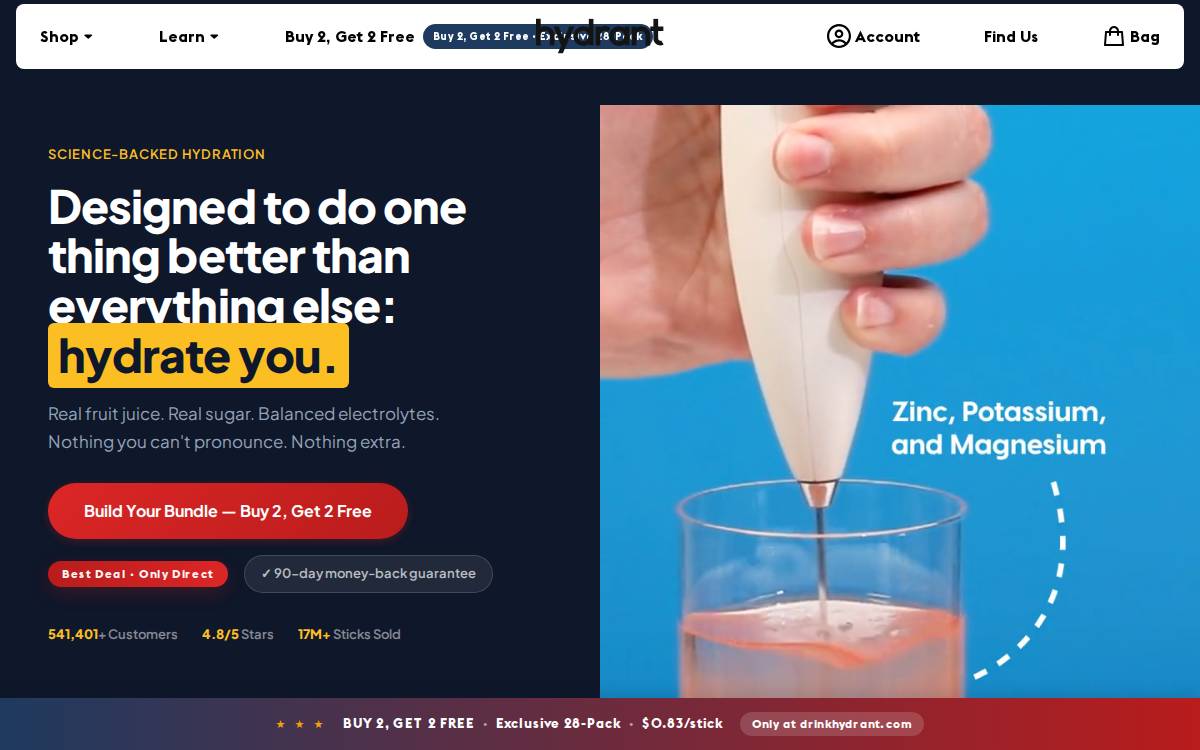 Hydrant website preview