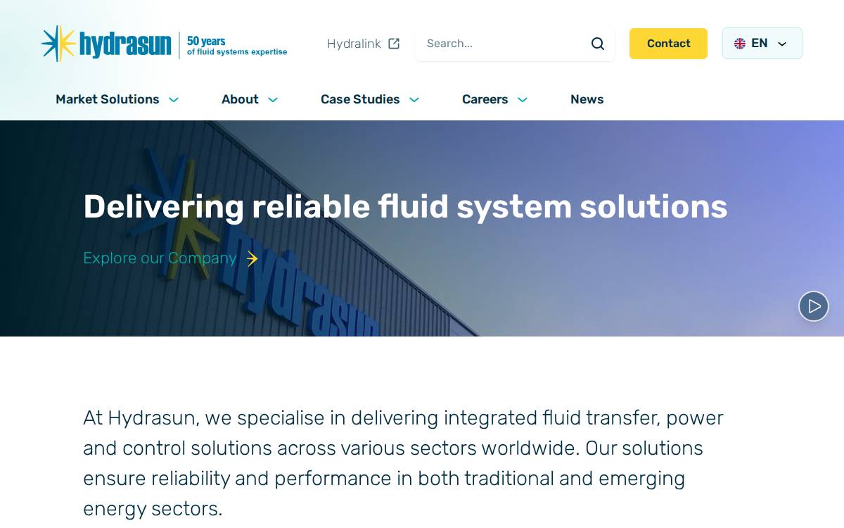 Hydrasun website preview