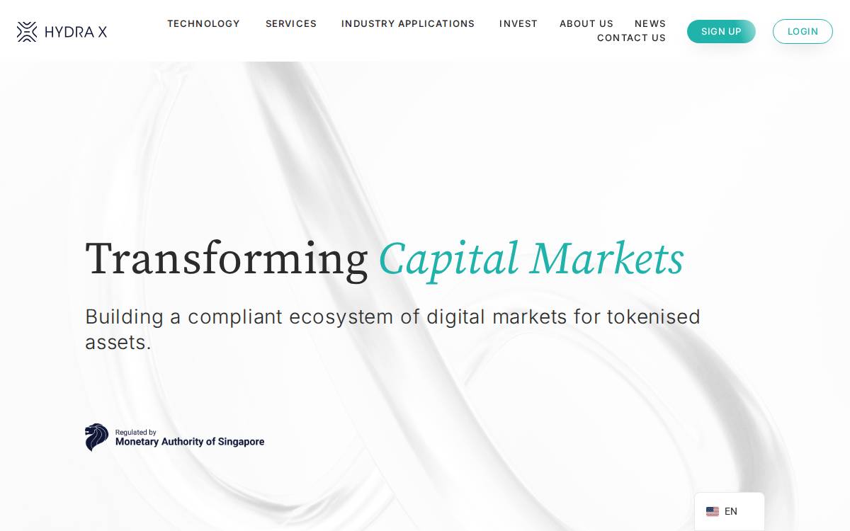 HydraX website preview
