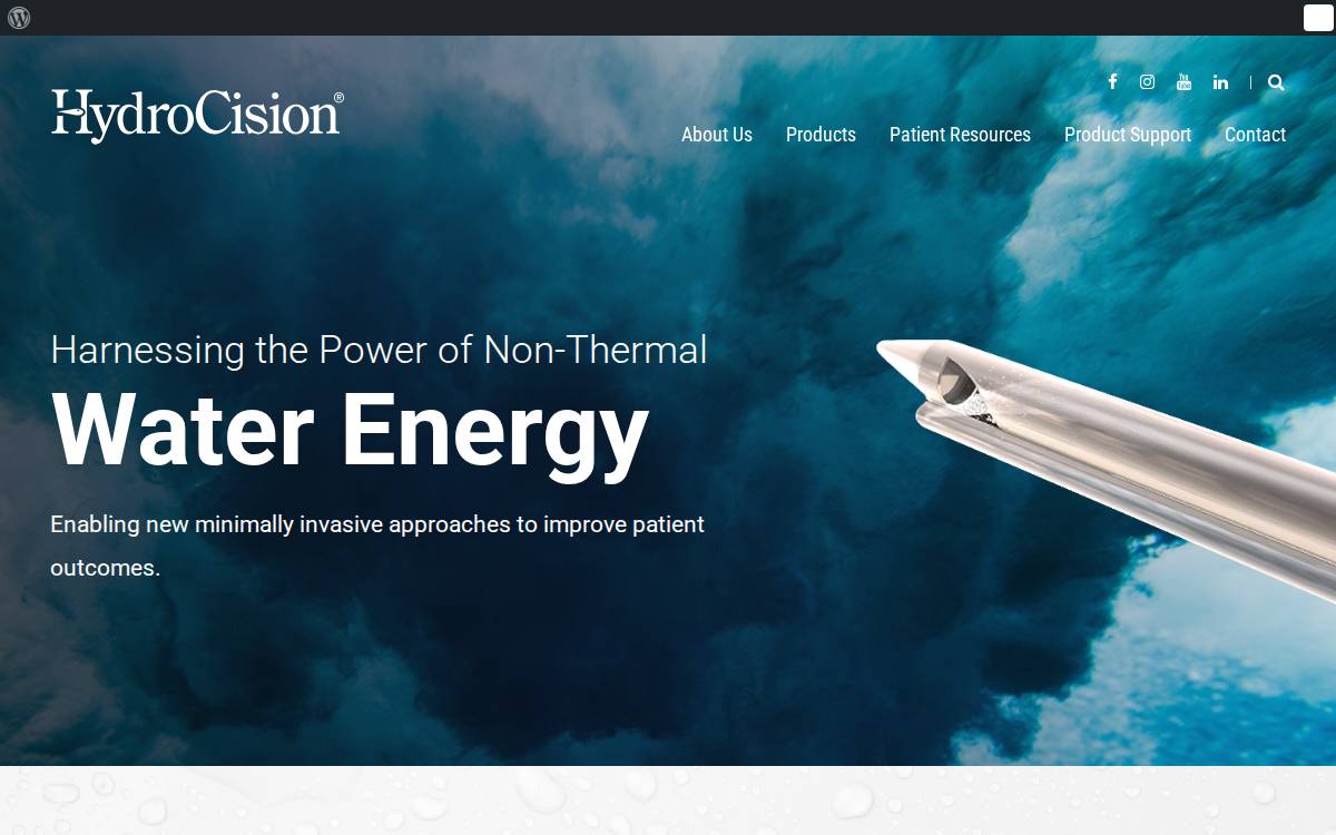 Hydrocision website preview