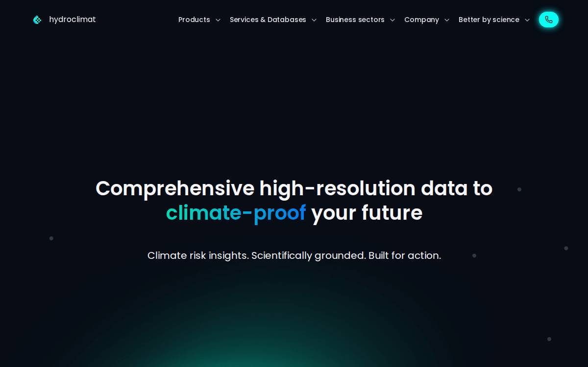 Hydroclimat website preview