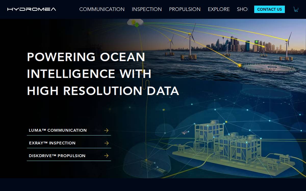 Hydromea website preview