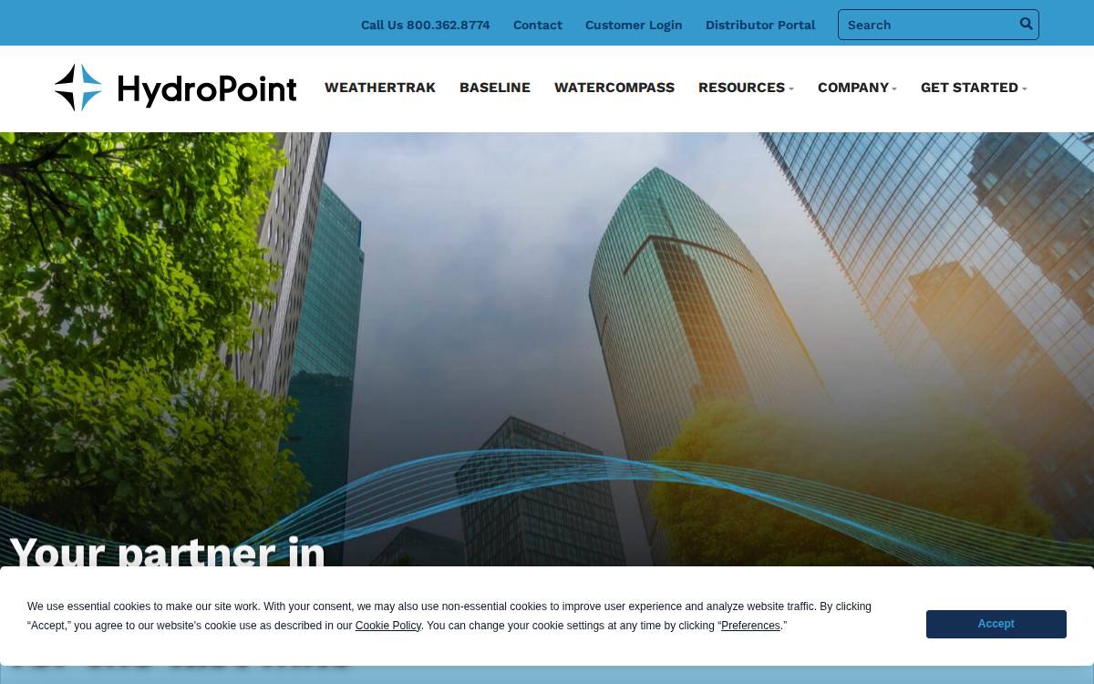 HydroPoint website preview