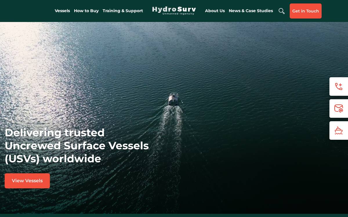 HydroSurv website preview