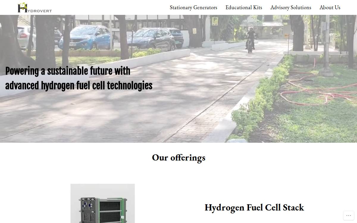 Hydrovert website preview