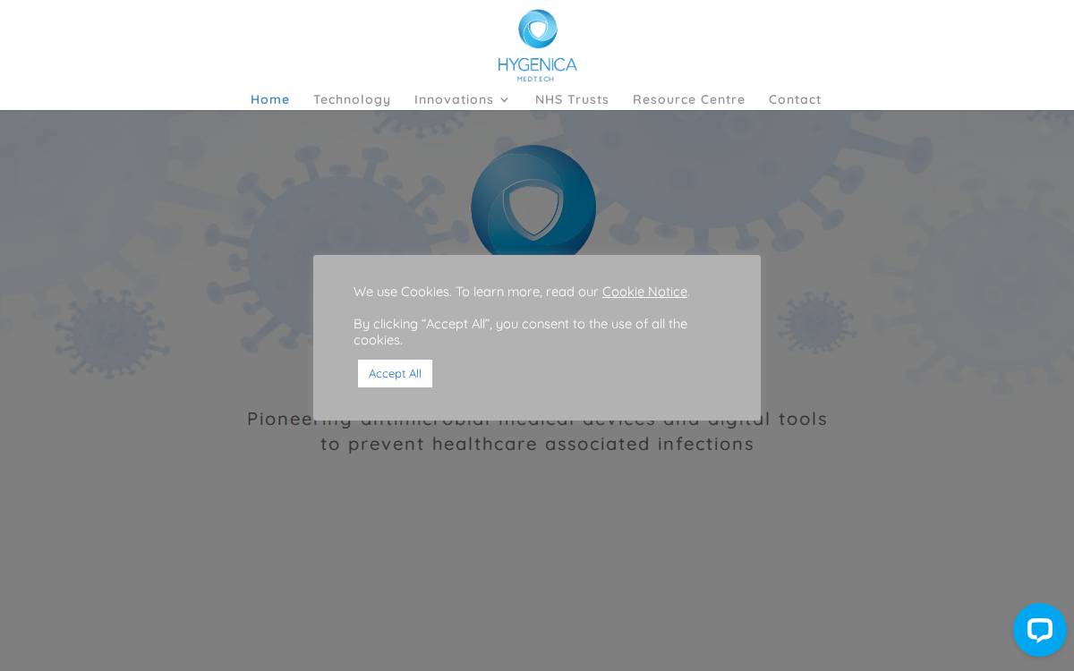 Hygenica website preview