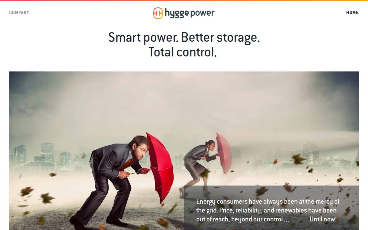 Hygge Power website preview