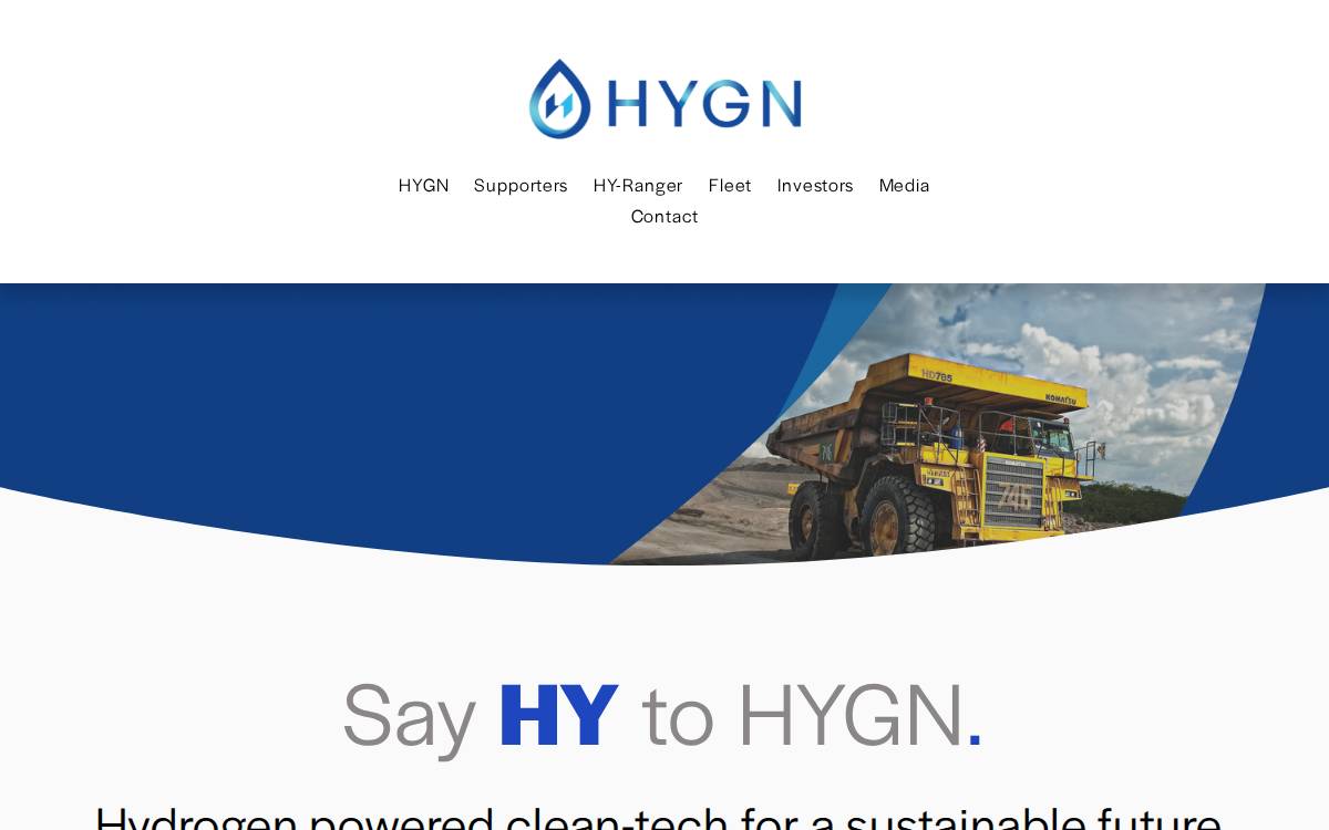 Hygnenergy website preview