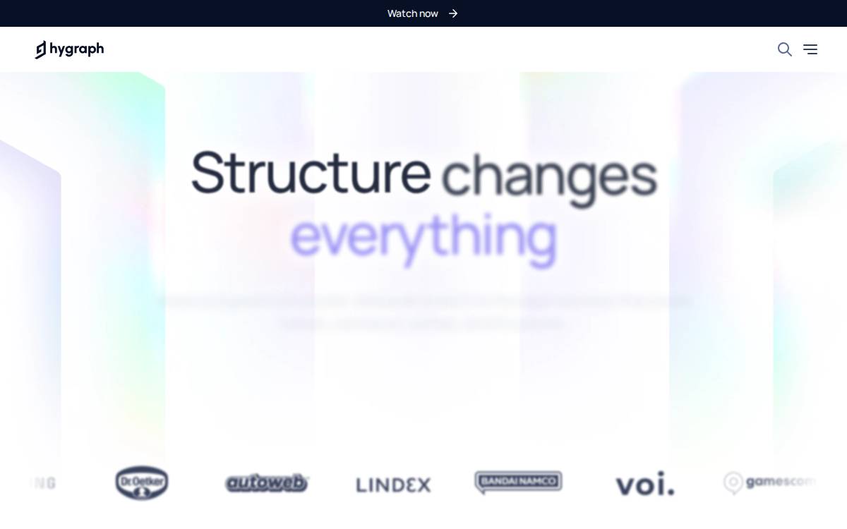 Hygraph website preview