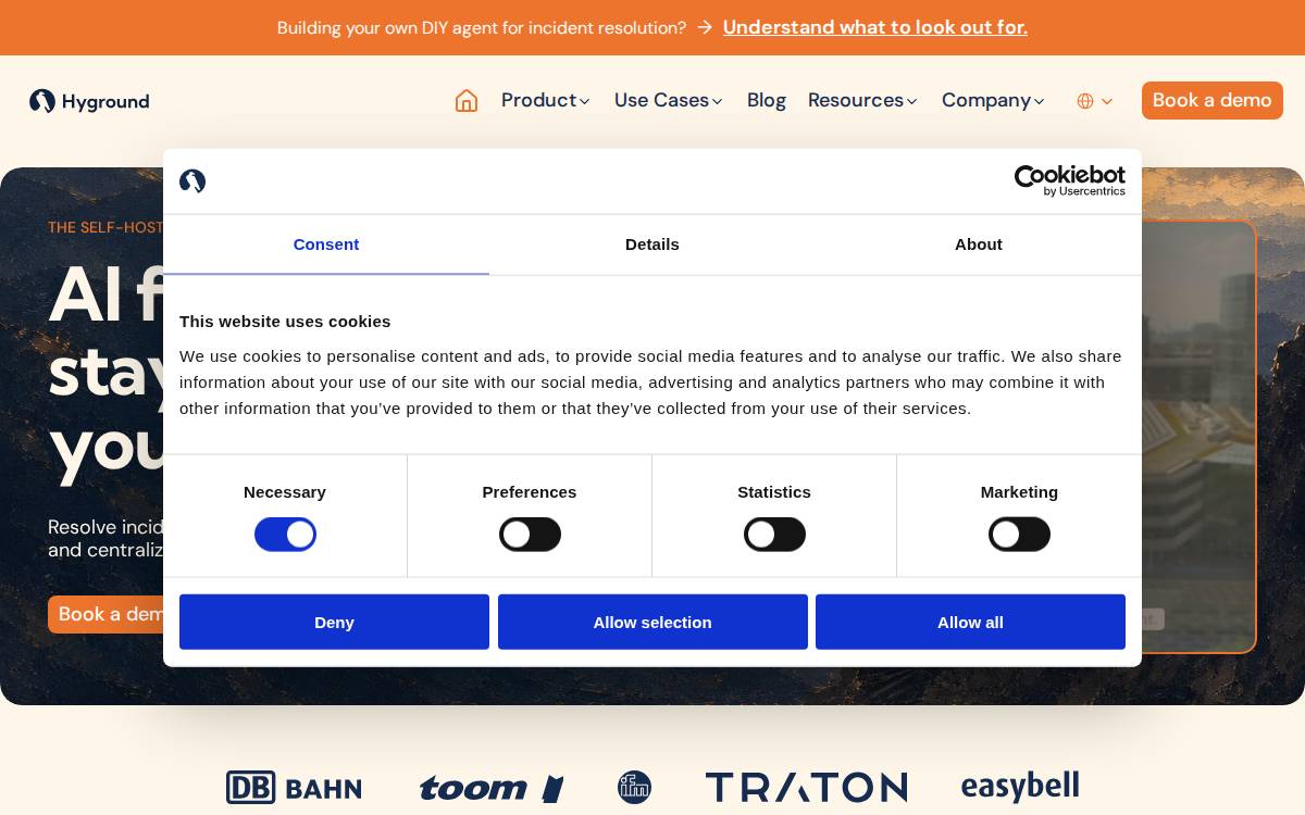 Hyground website preview