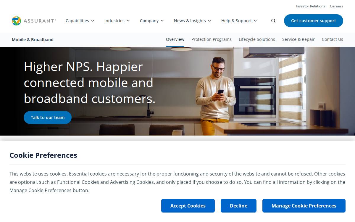 Hyla Mobile website preview