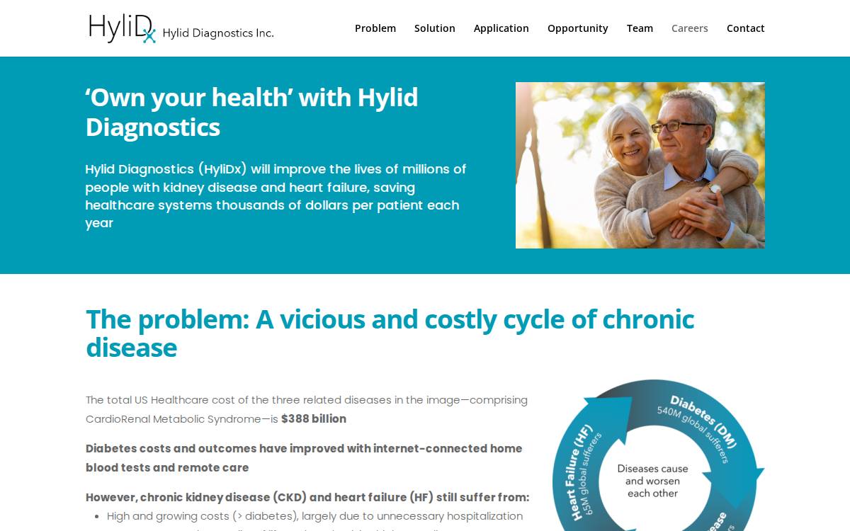 HyliDx website preview
