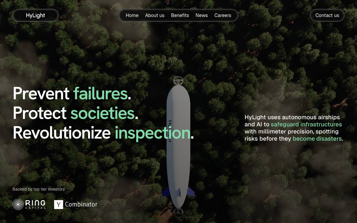 HyLight website preview