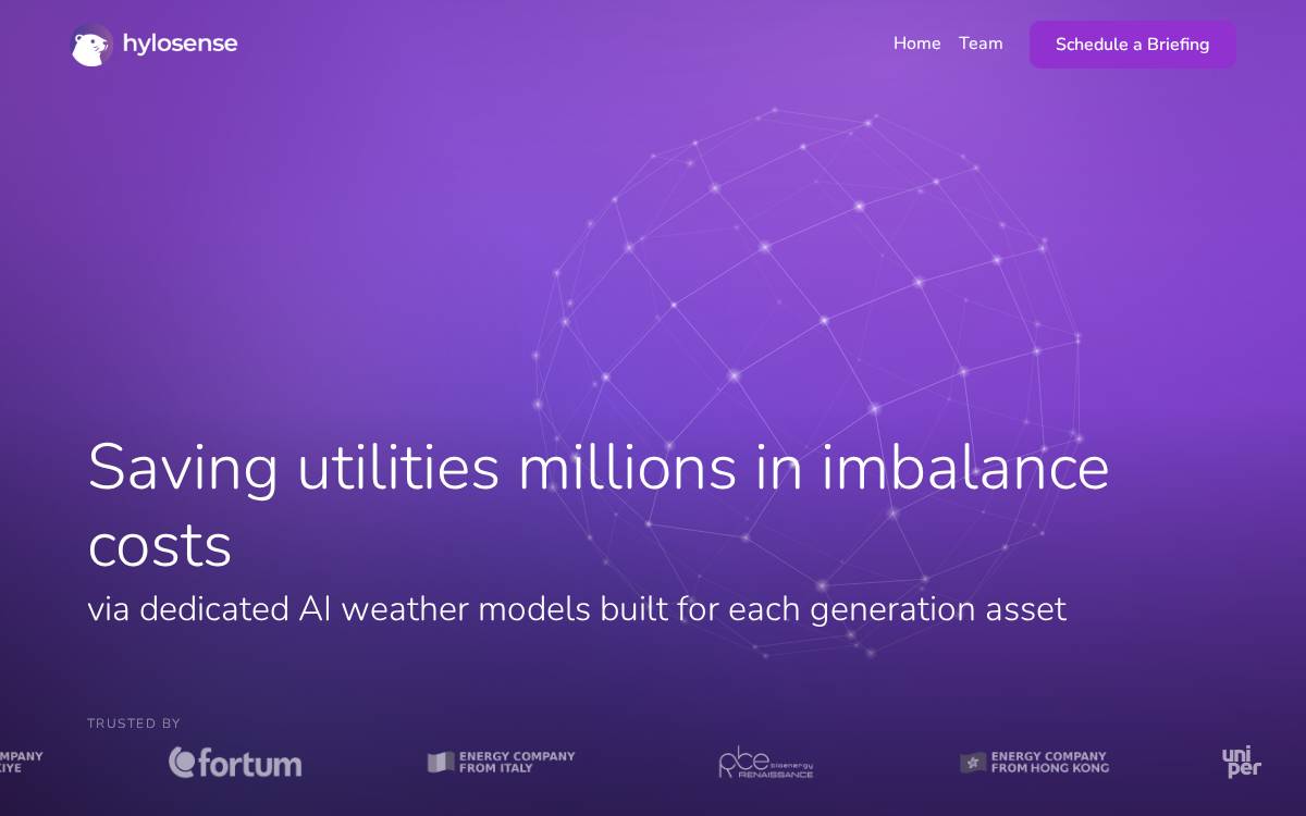 hylosense website preview