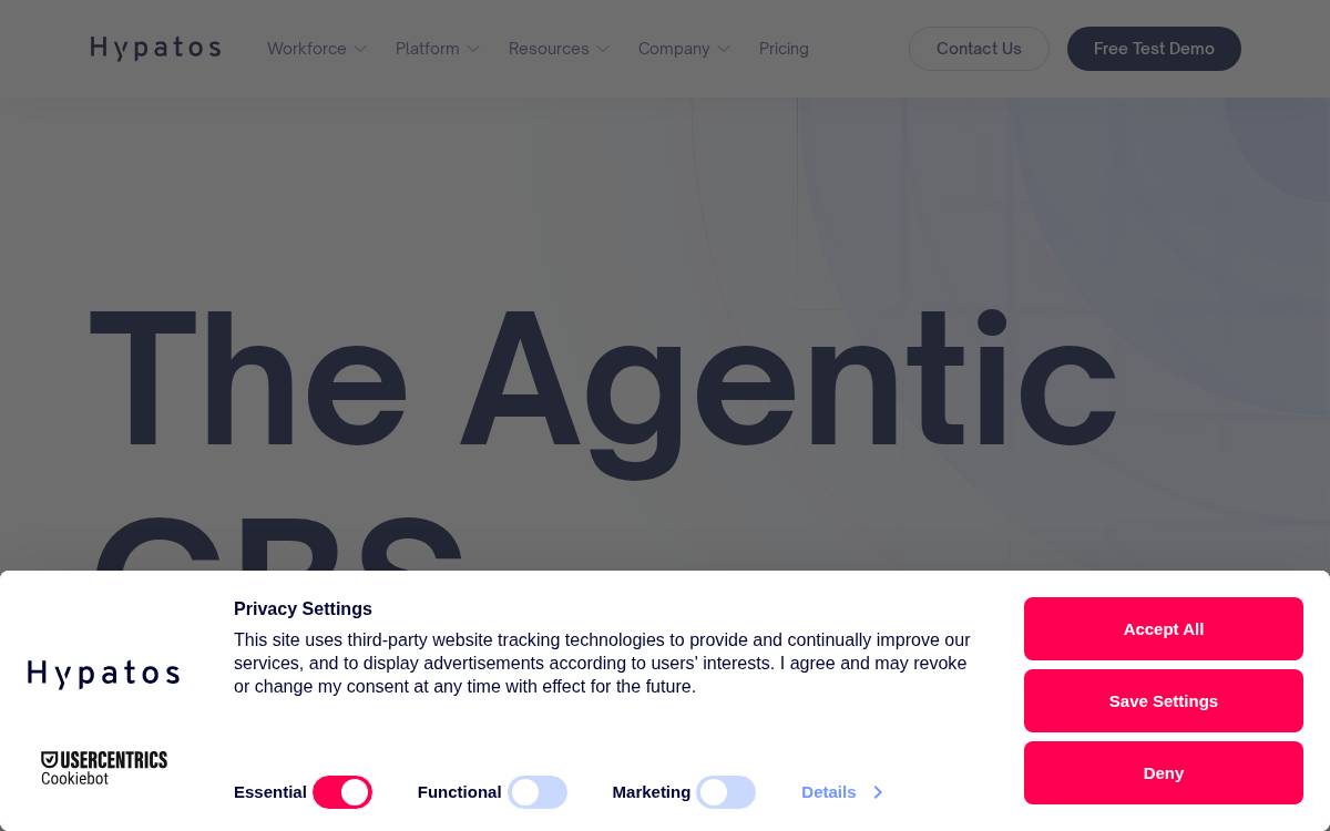 Hypatos GmbH website preview