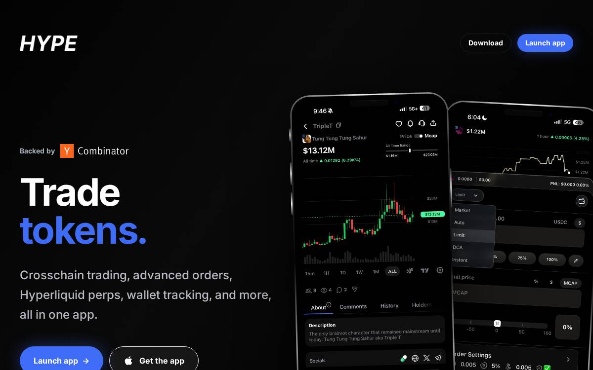 HYPE Private website preview